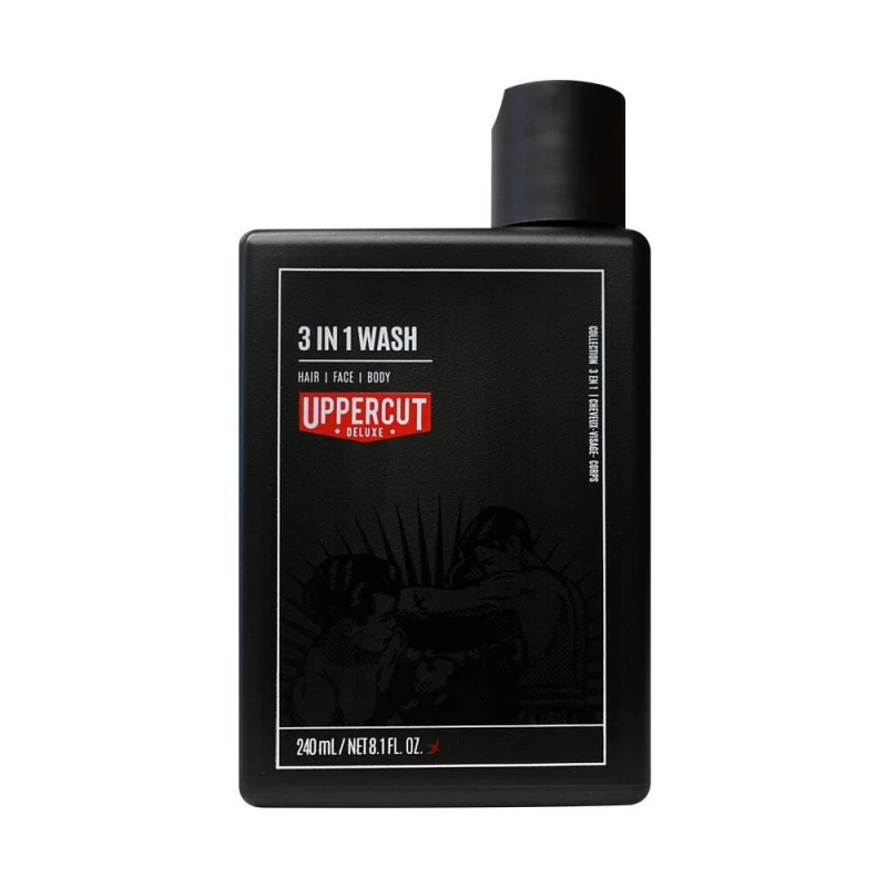 Uppercut Deluxe 3 In 1 Wash Αφρόλουτρο για Άνδρες για Μαλλιά , Πρόσωπο & Σώμα 240ml