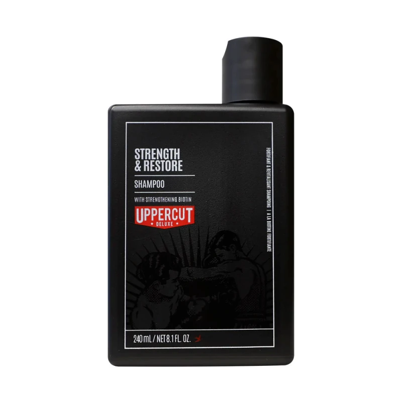 Uppercut Deluxe Strength & Restore Σαμπουάν Αναδόμησης/Θρέψης για Όλους τους Τύπους Μαλλιών 240ml