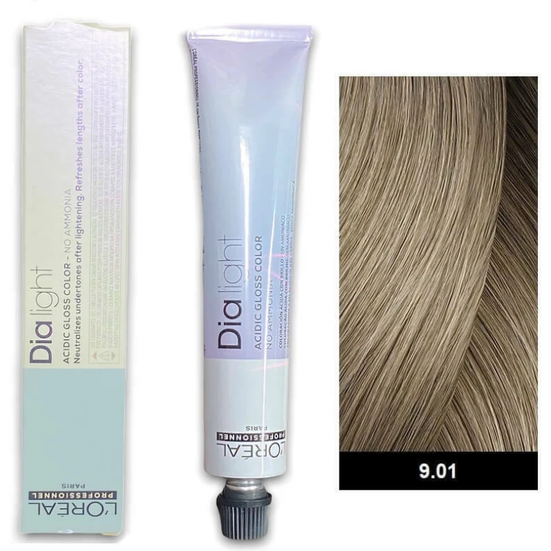 L'Oréal Professionnel Dia Light Toner Gel Χωρίς Αμμωνία 9.01 Milkshake Ξανθό Πολύ Ανοιχτό Φυσικό Σαντρέ 50ml