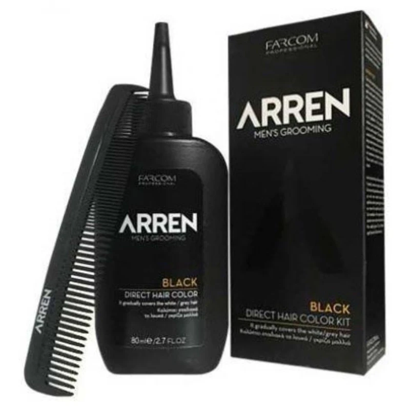 Farcom Arren Βαφή Μαλλιών Black 80ml