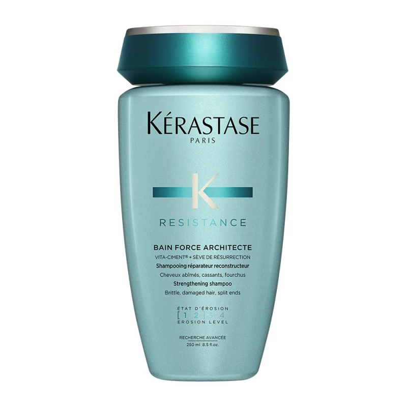 Kérastase Resistance Bain Force Architecte Σαμπουάν Αναδόμησης/Θρέψης & Όγκου για Ταλαιπωρημένα Μαλλιά 250ml