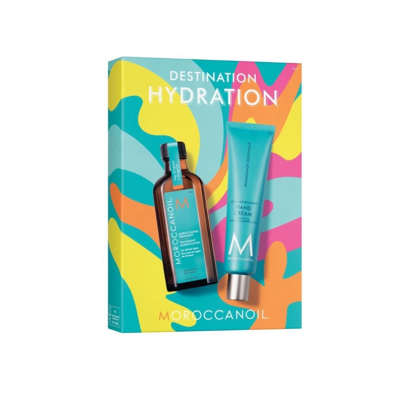 Moroccanoil Destination Hydration (Treatment 100ml, Hand Cream 100ml) Moroccanoil Destination Hydration (Treatment 100ml, Hand Cream 100ml)
