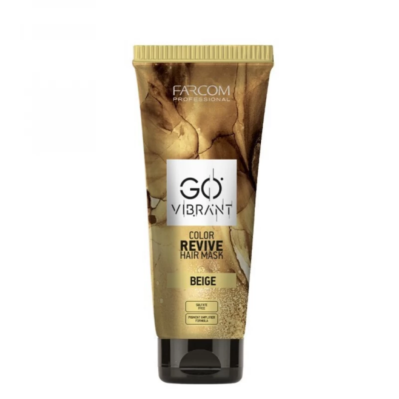 Farcom Professional Go Vibrant Color Revive Hair Mask Beige 200ml