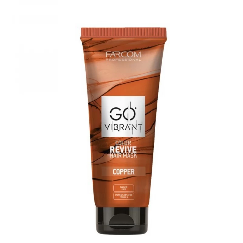 Farcom Professional Go Vibrant Color Revive Hair Mask Copper 200ml