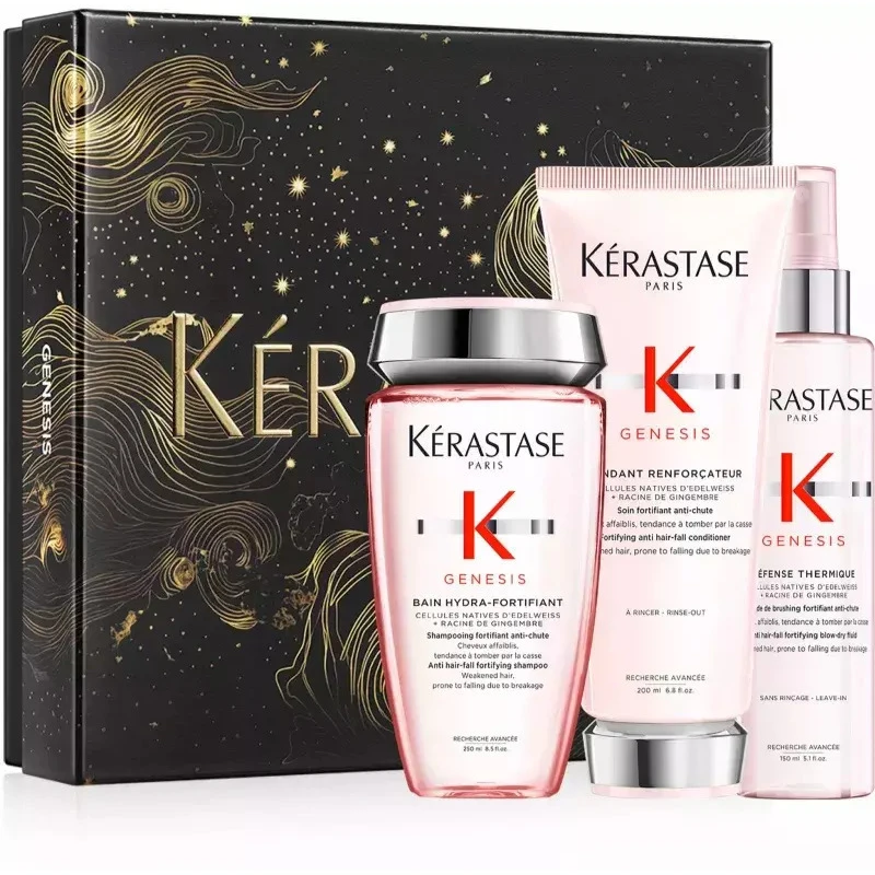 Kérastase Genesis Bain Hydra Fortifiant Σετ Περιποίησης Μαλλιών κατά της Τριχόπτωσης για Λεπτά Μαλλιά με Σαμπουάν, Conditioner και Θερμοπροστασία 3τμχ