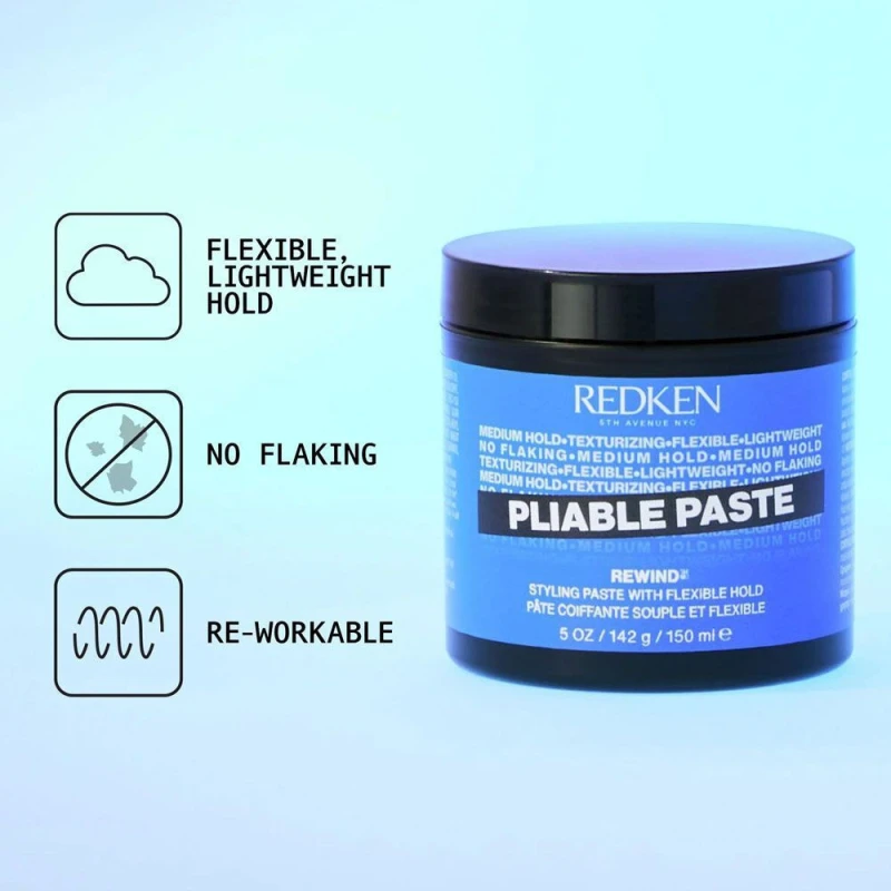 Redken   Rewind Pliable Paste για Μεσαίο Κράτημα & Λάμψη 150ml