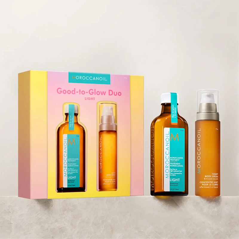 MOROCCANOIL GOOD TO GLOW DUO LIGHT (MOROCCANOIL LIGHT TREATMENT 100ML + NIGHT BODY SERUM 50ML)