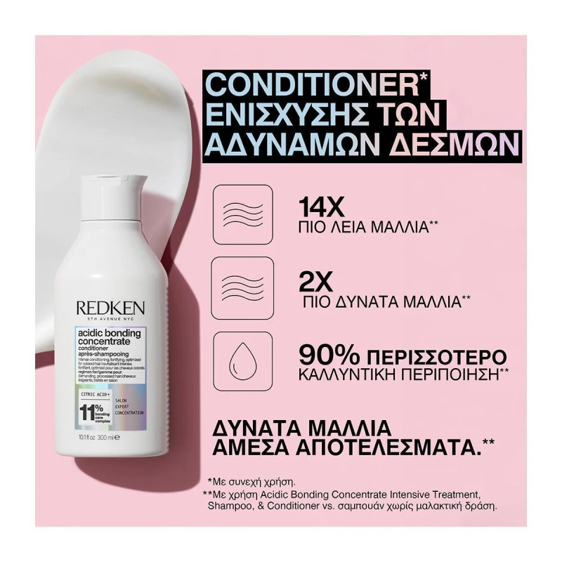 Redken Acidic Bonding Concentrate Conditioner Αναδόμησης/Θρέψης για Όλους τους Τύπους Μαλλιών 300ml