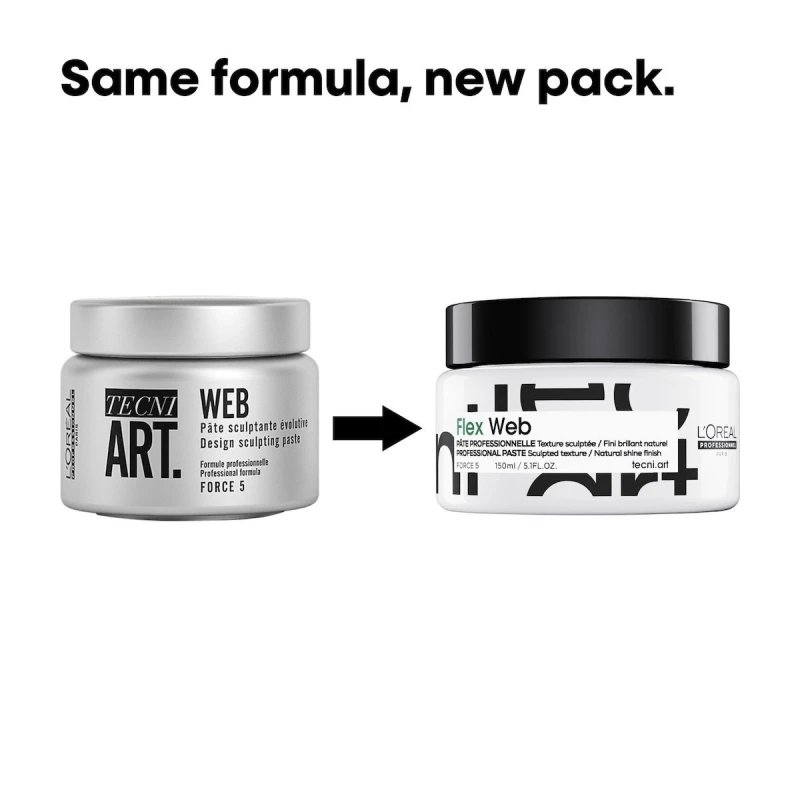 L'Oreal Professionnel Κρέμα Μαλλιών Tecni Art Web για Διαμόρφωση με Δυνατό Κράτημα 150ml