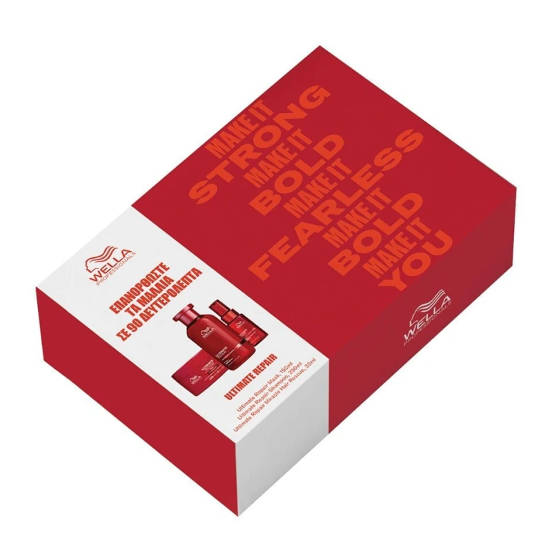 Wella Professionals Ultimate Repair Gift Box XMAS25 (Shampoo 250ml, Mask 150ml & Miracle Hair Rescue 30ml)