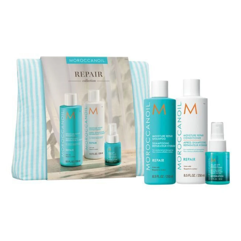 Moroccanoil Repair Σετ Περιποίησης Μαλλιών Αναδόμησης & Θρέψης για Ταλαιπωρημένα Μαλλιά με Σαμπουάν και Conditioner 3τμχ