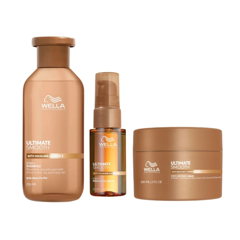 Wella Professionals Ultimate Smooth Limited Edition (Shampoo 250ml, Mask 150ml, Serum 30ml)