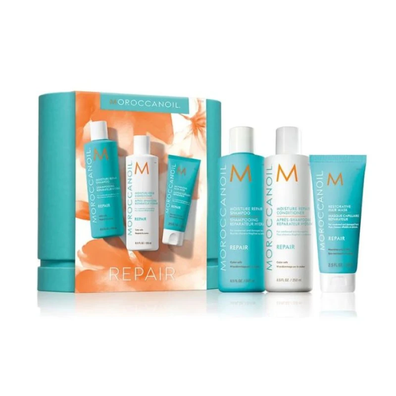 Moroccanoil Σετ Περιποίησης Μαλλιών Αναδόμησης & Θρέψης για Ταλαιπωρημένα Μαλλιά με Σαμπουάν