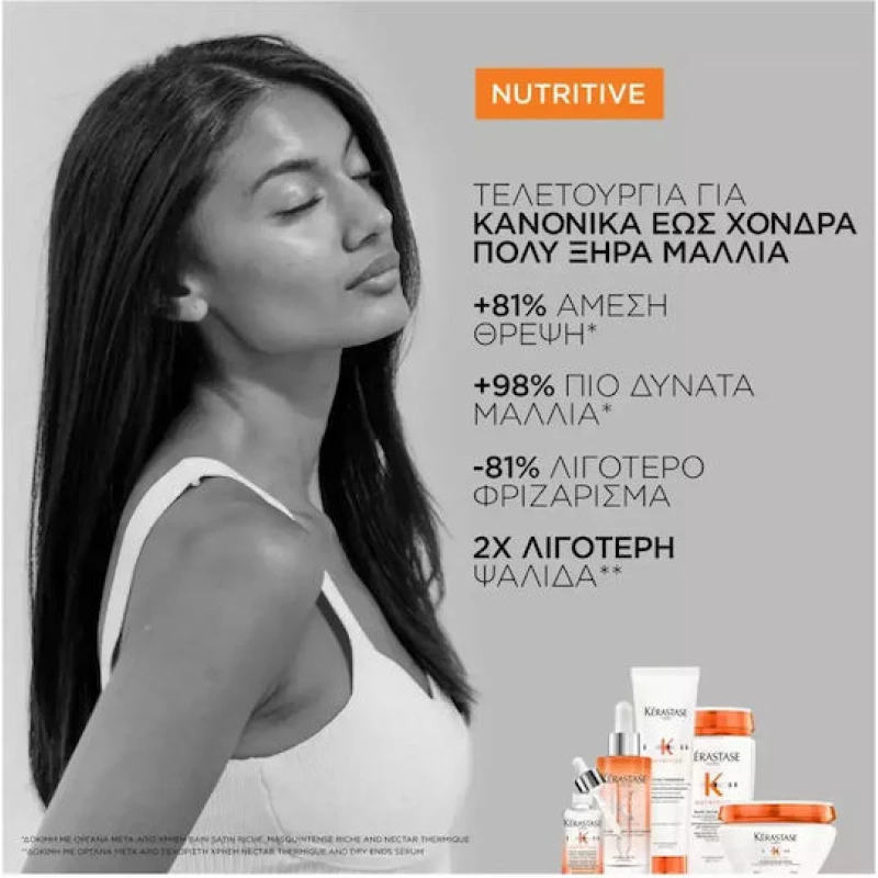 Kérastase Nutritive Bain Satin Riche Σαμπουάν Αναδόμησης/Θρέψης & Ενυδάτωσης για Ξηρά Μαλλιά Μαλλιά 500ml Kérastase Nutritive Bain Satin Riche Σαμπουάν Αναδόμησης/Θρέψης & Ενυδάτωσης για Ξηρά Μαλλιά Μαλλιά 500ml