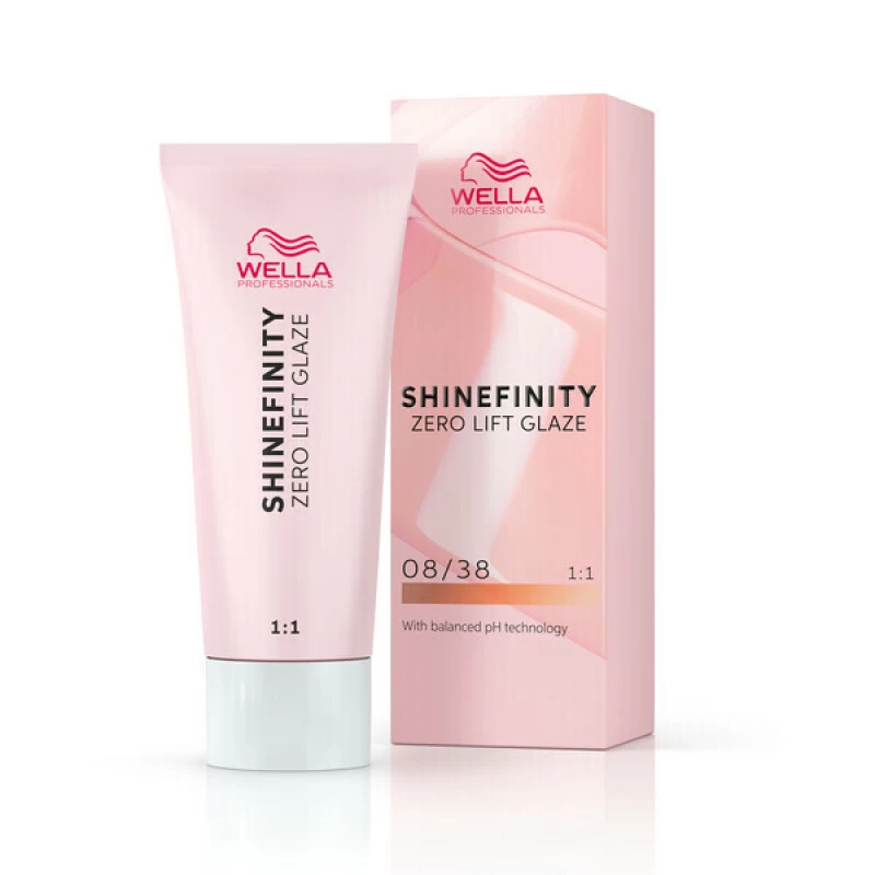 Wella Shinefinity Zero Lift Glaze 08/38 Honey Latte 60ml