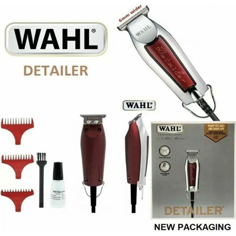 Wahl Wide Detailer 08081-916 Επαγγελματική Κουρευτική Μηχανή Ρεύματος Κόκκινη