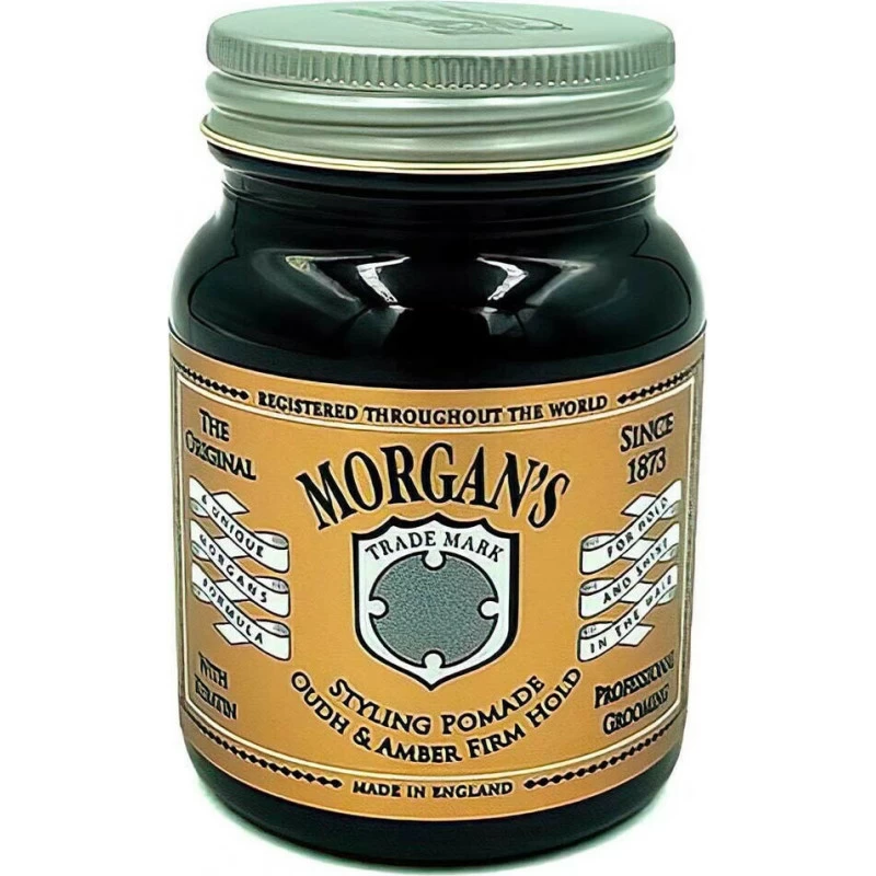 Morgans Oudh & Amber Strong Firme Firm Hold Hair Style Styling Pomade 100g