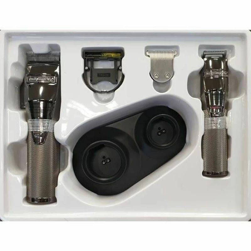 BABYLISS PRO 4ARTISTS GUNSTEELFX HAIR CLIPPER & TRIMMER SET FX8705E BABYLISS PRO 4ARTISTS GUNSTEELFX HAIR CLIPPER & TRIMMER SET FX8705E