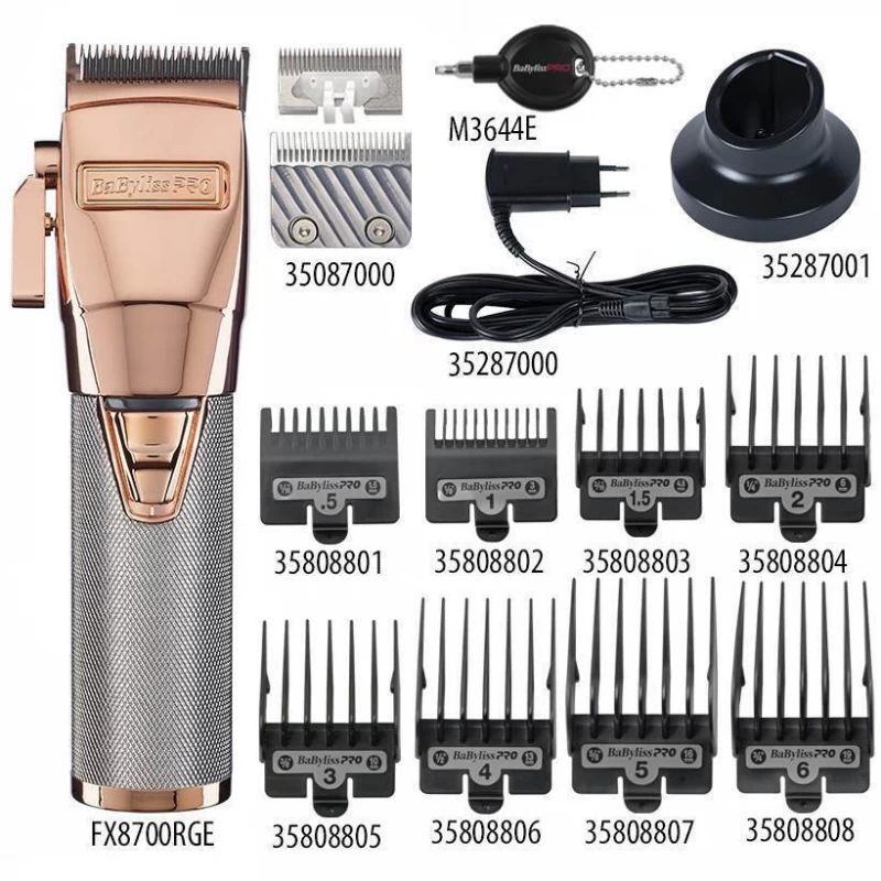 Babyliss Pro Επαγγελματική Επαναφορτιζόμενη Κουρευτική Μηχανή Ροζ Χρυσή FX8700RGE Babyliss Pro Επαγγελματική Επαναφορτιζόμενη Κουρευτική Μηχανή Ροζ Χρυσή FX8700RGE