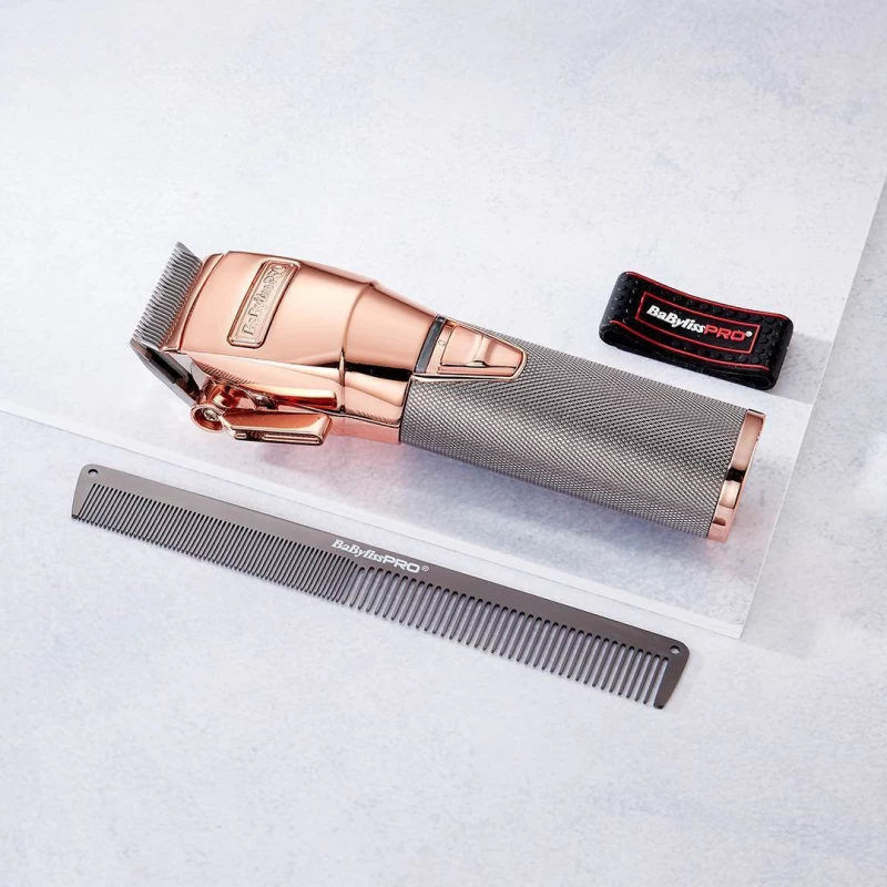 Babyliss Pro Επαγγελματική Επαναφορτιζόμενη Κουρευτική Μηχανή Ροζ Χρυσή FX8700RGE