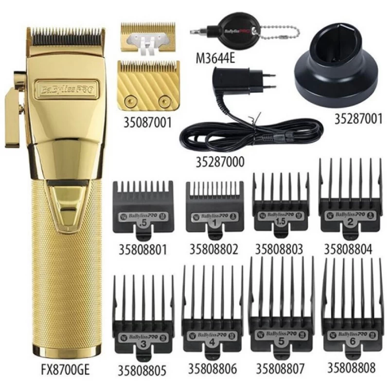 Babyliss Pro Επαγγελματική Επαναφορτιζόμενη Κουρευτική Μηχανή Χρυσή FX8700GE Babyliss Pro Επαγγελματική Επαναφορτιζόμενη Κουρευτική Μηχανή Χρυσή FX8700GE