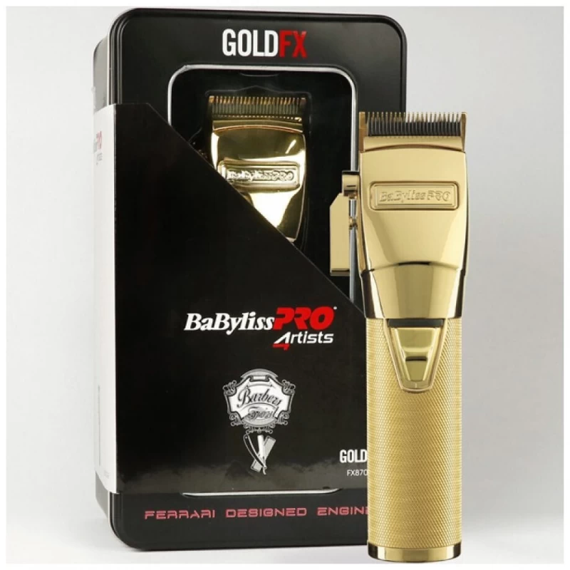 Babyliss Pro Επαγγελματική Επαναφορτιζόμενη Κουρευτική Μηχανή Χρυσή FX8700GE