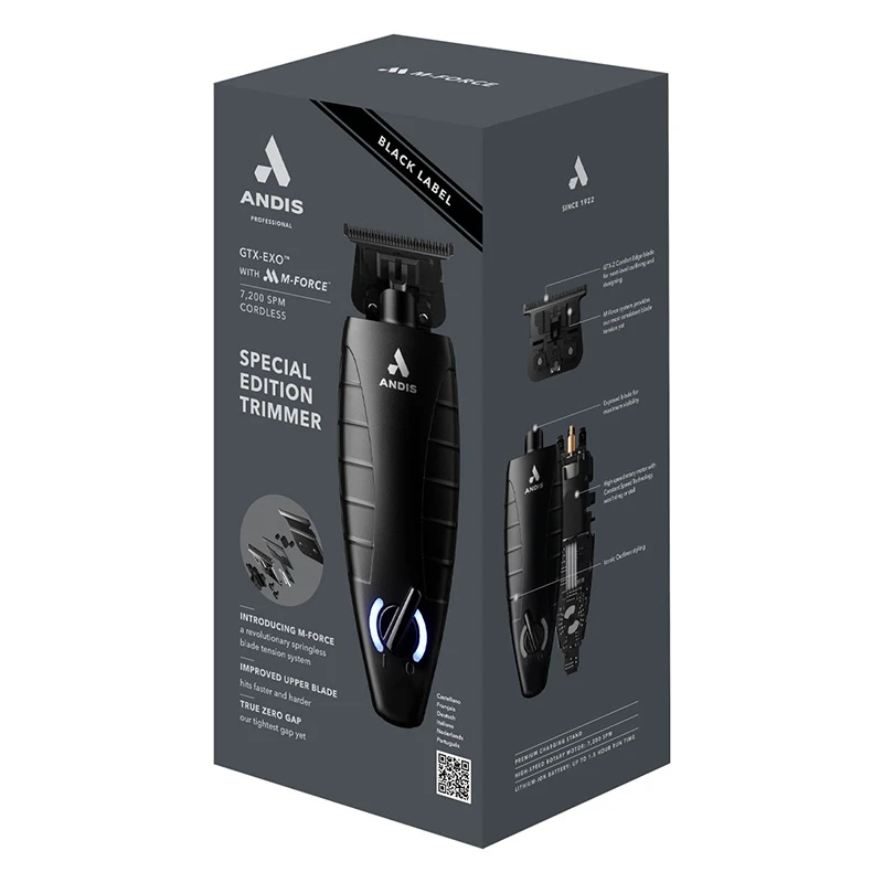ANDIS BLACK GTX-Z TRIMMER T-BLADE M-FORCE SPECIAL-EDITION  Επαγγελματικό Trimmer  