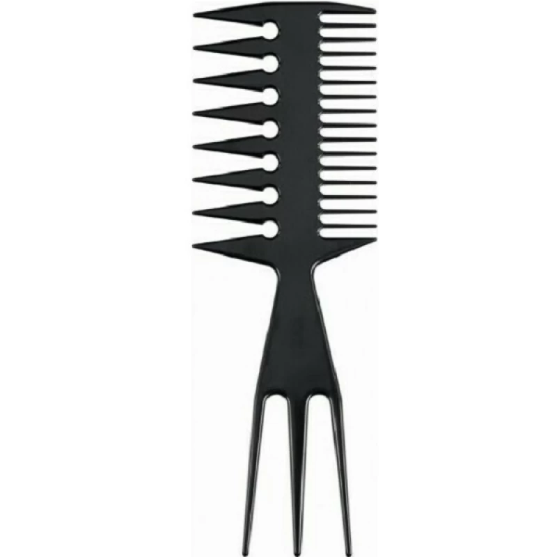 Barber Icon 3-Way Styling Comb Black