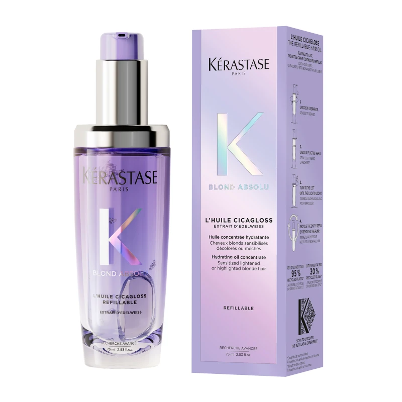 Kérastase L'Ηuile Blond Absolu Ξηρό Λάδι Μαλλιών για την Διατήρηση Χρώματος 75ml