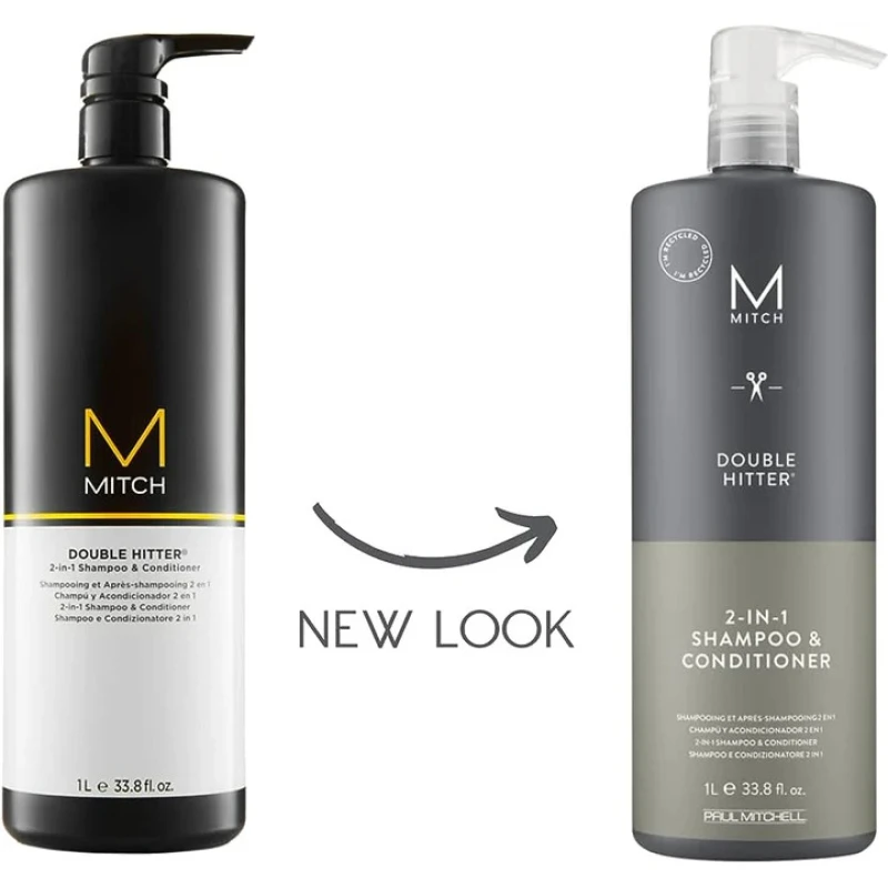 Paul Mitchell Mitch Double Hitter Sulfate-Free 2-in-1 Shampoo Conditioner 1000ml Paul Mitchell Mitch Double Hitter Sulfate-Free 2-in-1 Shampoo Conditioner 1000ml