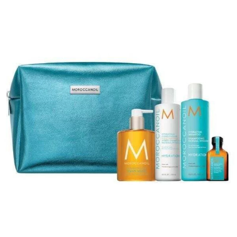 MOROCCANOIL A WINDOW TO HYDRATION XMAS 2022 SET (SHAMPOO 250ML + CONDITIONER 250ML + HAND WASH 360ML + OIL TREATMENT 25ML)