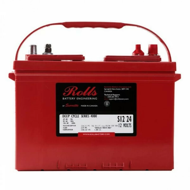 Rolls S12-24 Μπαταρία Φωτοβολταϊκών Κλειστού Τύπου Βαθειάς Εκφόρτισης 12V 85Ah