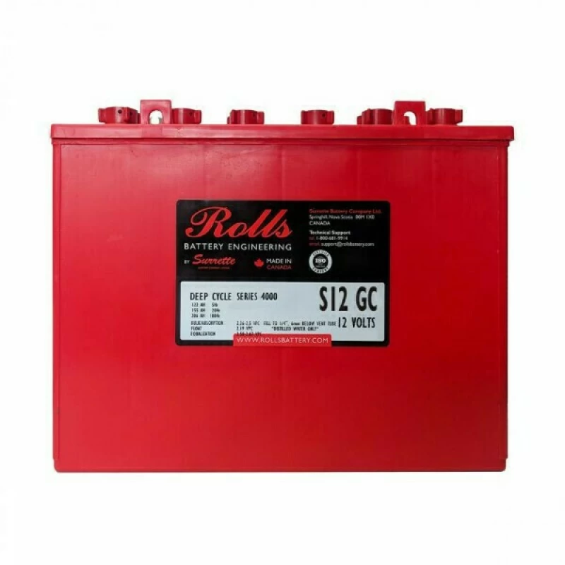 Rolls S12 GC Μπαταρία Φωτοβολταϊκών Ανοιχτού Τύπου Βαθειάς Εκφόρτισης 12V 206Ah C100
