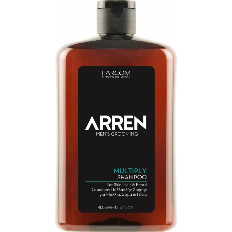 Farcom Arren Men's Grooming Multiply Σαμπουάν για Όλους τους Τύπους Μαλλιών 400ml