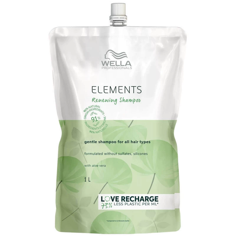 Wella Elements REFIL Renewing Gentle Σαμπουάν για Όλους τους Τύπους Μαλλιών 1000ml