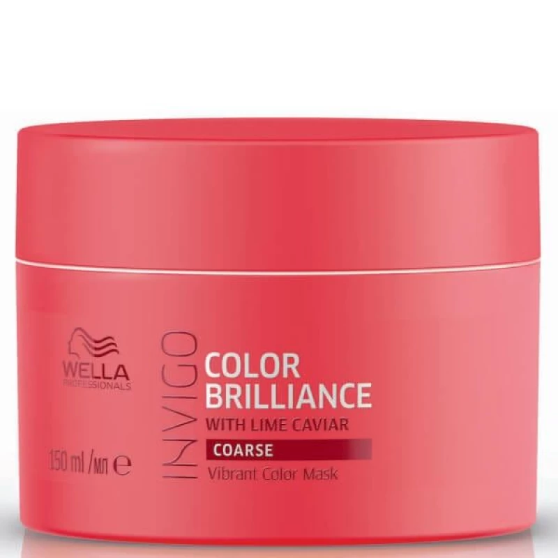 Wella Professionals Invigo Color Brilliance with Lime Caviar Coarse Hair Vibrant Color Mask 150ml Wella Professionals Invigo Color Brilliance with Lime Caviar Coarse Hair Vibrant Color Mask 150ml