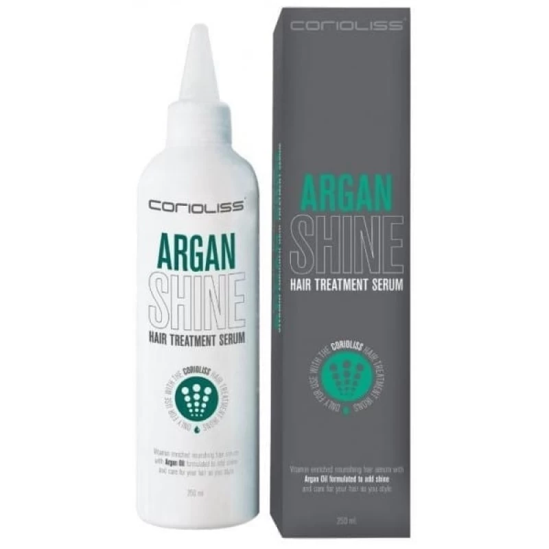ΠΡΕΣA ΜΑΛΛΙΩΝ CORIOLISS C-STEAM BLACK & ARGAN SHINE 250ml ΠΡΕΣA ΜΑΛΛΙΩΝ CORIOLISS C-STEAM BLACK & ARGAN SHINE 250ml