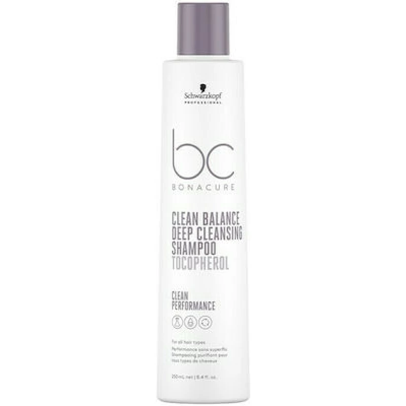 Schwarzkopf Bc Bonacure Clean Balance Deep Cleansing Tocopherol Σαμπουάν για Βαθύ Καθαρισμό για Όλους τους Τύπους Μαλλιών 250ml