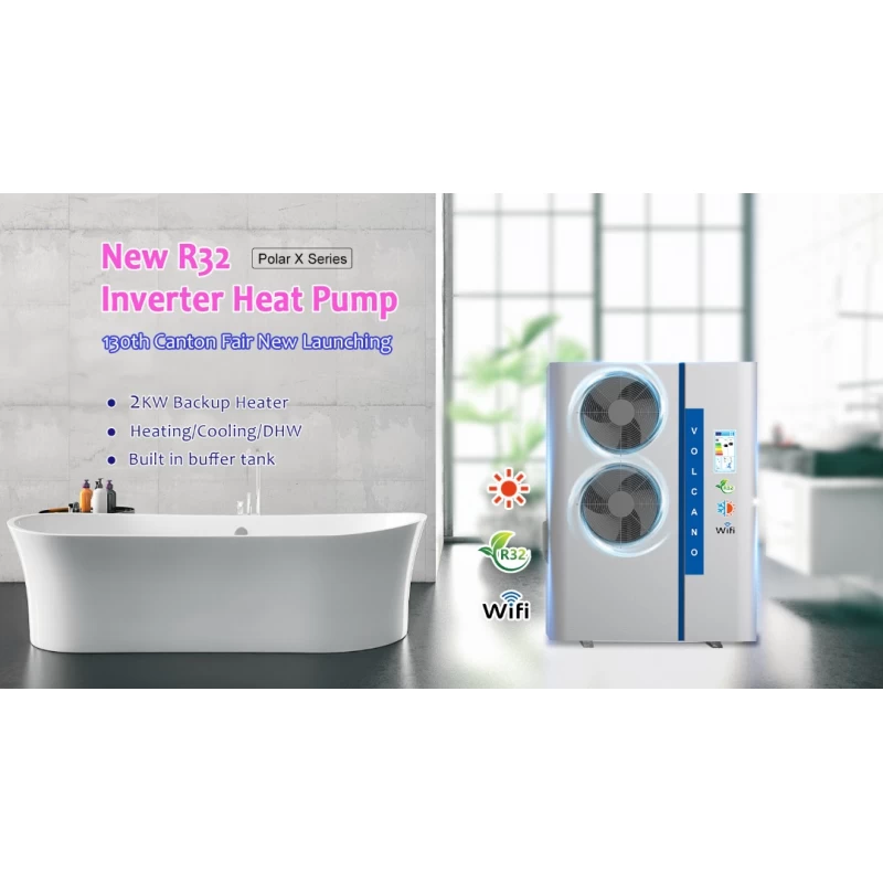 Volcano12,5kw R32 wifi DC inverter A+++ Αντλία θερμότητας με ενσωματωμένη δεξαμενή νερού