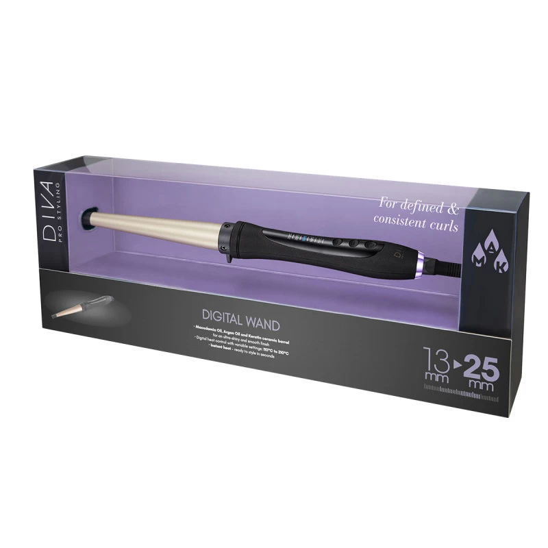 DIVA PRO DIGITAL WAND 13-25MM ΕΠΑΓΓΕΛΜΑΤΙΚΟΣ ΚΩΝΟΣ PRO302
