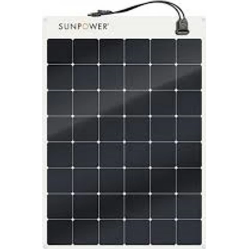 Sunpower SPR-E-Flex-100 Εύκαμπτο Μονοκρυσταλλικό Φωτοβολταϊκό Πάνελ με ισχύ 100W και τάση 12V
