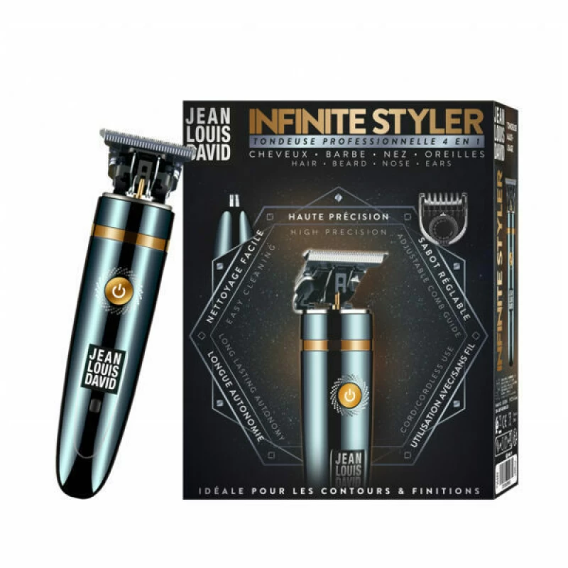 Jean Louis David Infinite Styler Επαναφορτιζόμενη Κουρευτική Μηχανή Πράσινη 39959