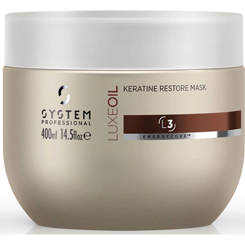 System Professional Fibra LuxeOil Keratin Restore Mask 400ml (L3)