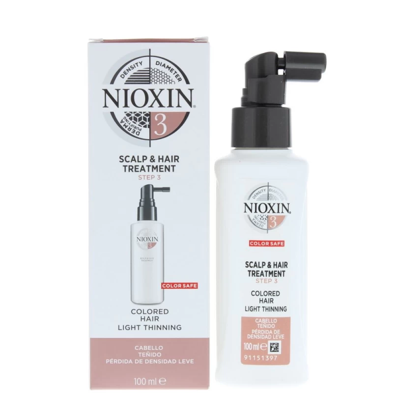 Nioxin Scalp & Hair Treatment System 3 100ml για βαμμένα μαλλιά με ελαφριά αραίωση