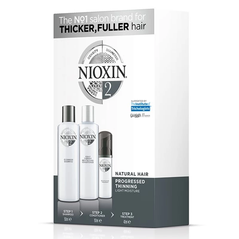 Nioxin KIT Σύστημα 2 (Σαμπουάν 150ml, Conditioner 150ml, Θεραπεία 40ml)