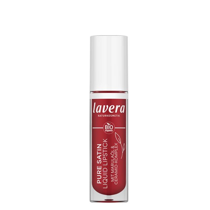 Lavera | Pure Satin Υγρό Κραγιόν Poppy Red 01- 4ml