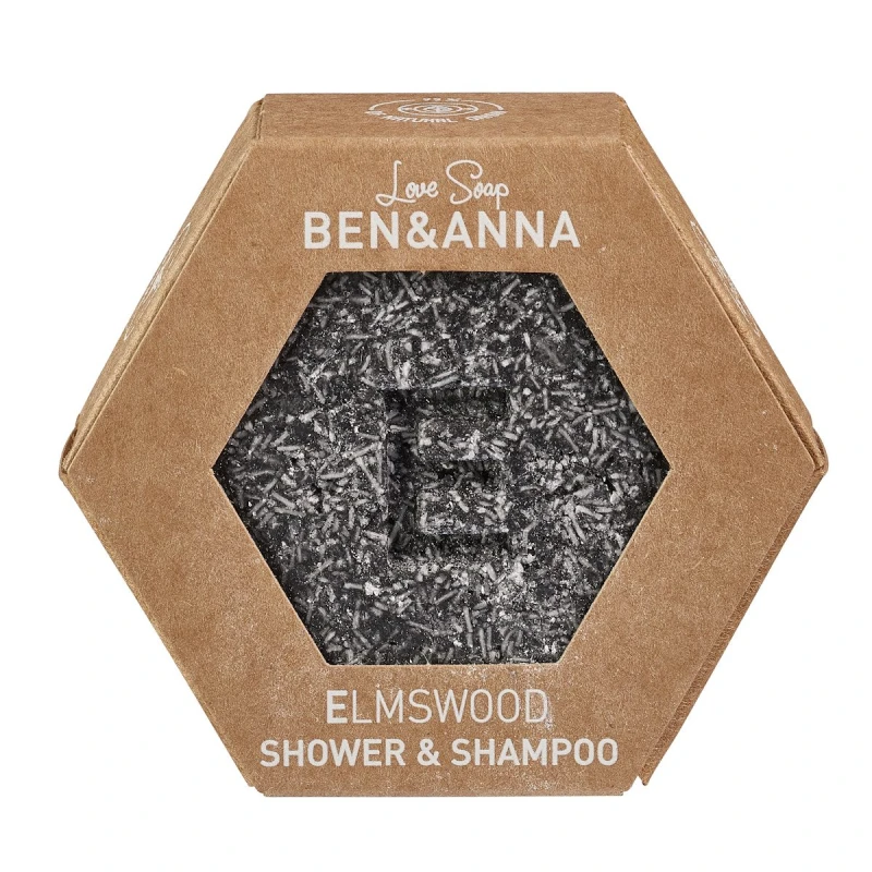 Ben & Anna | LOVE Soap Αφρόλουτρο και Σαμπουάν σε μπάρα Elmswood, 60gr