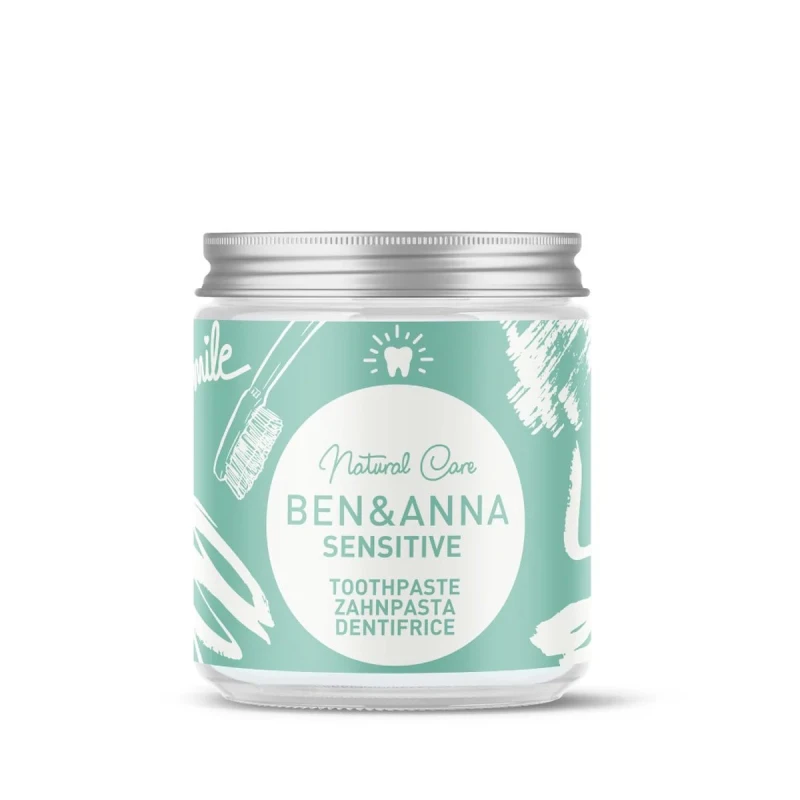 Ben & Anna | Οδοντόκρεμα σε βάζο Sensitive χωρίς φθόριο, 100ml