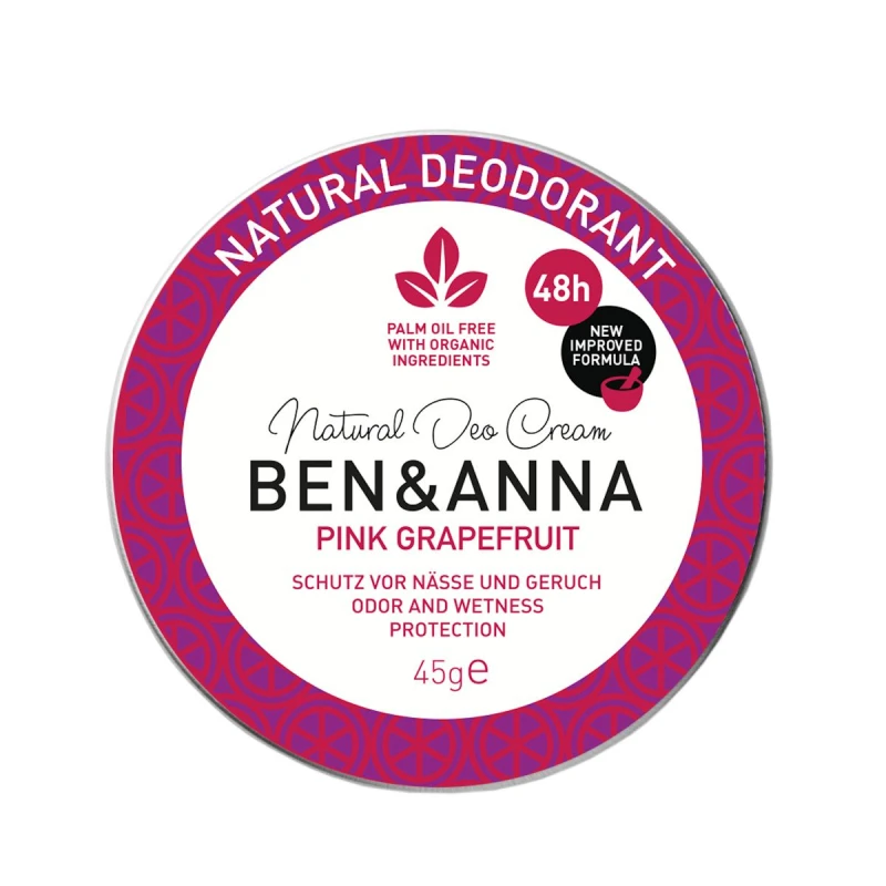 Ben & Anna | Αποσμητική κρέμα Pink Grapefruit, 45gr