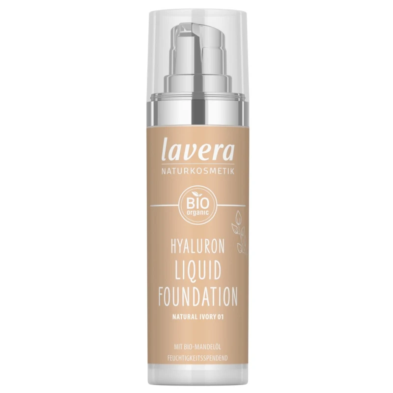 Lavera | Υγρό Make-up με Υαλουρονικό οξύ Natural Ivory 01, 30ml